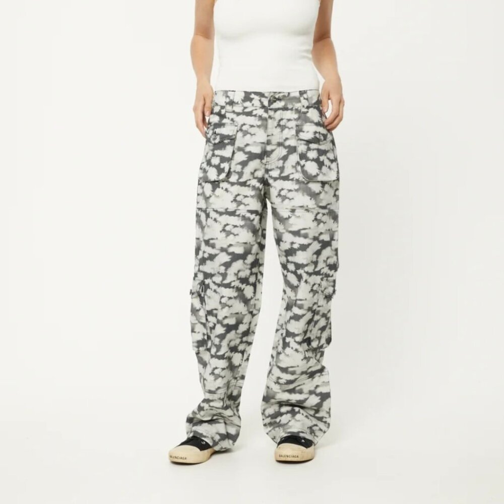 BNWT Afends - Linger - Women's Organic & Recycled Cotton White Cargo Pants